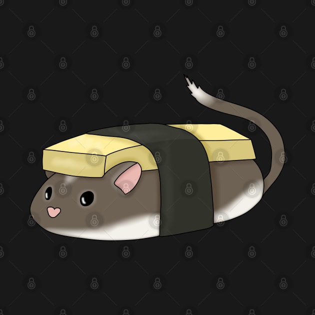 Cute tamagoyakiki gerbil (tamago sushi) by Becky-Marie