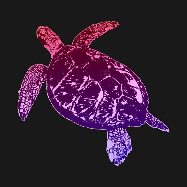 Discover Purple Sea Turtle - Turtle - T-Shirt