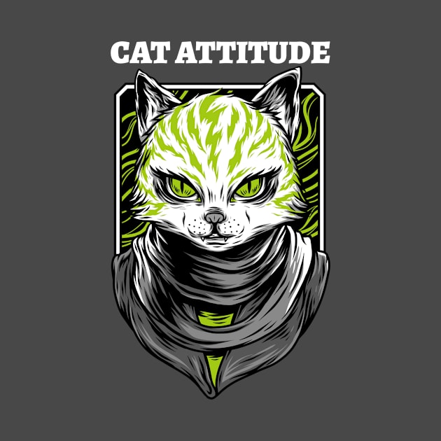 Angry cat attitude by Purrfect Shop