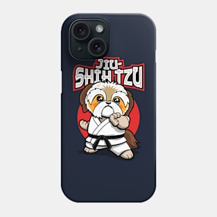 Funny Cute Kawaii MMA Shih Tzu Doing Jiu jitsu Gift For Dog Lovers Phone Case