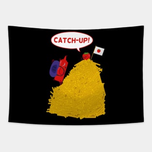 Catch-Up Tomato Ketchup | Fast Food Jokes Tapestry