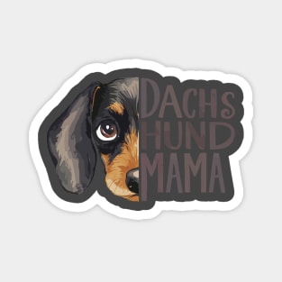 Dachshund Mama Dog Lover Cute Animal Face Magnet