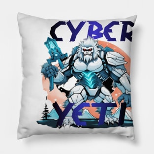 Cyber Yeti Design Pillow