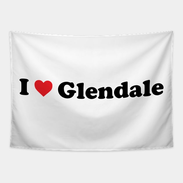 I Love Glendale Tapestry by Novel_Designs