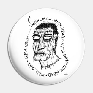 New Head - New Day Pin