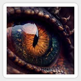 Dragon Eye Reptile Scales Sticker for Sale by DreamLand-Media