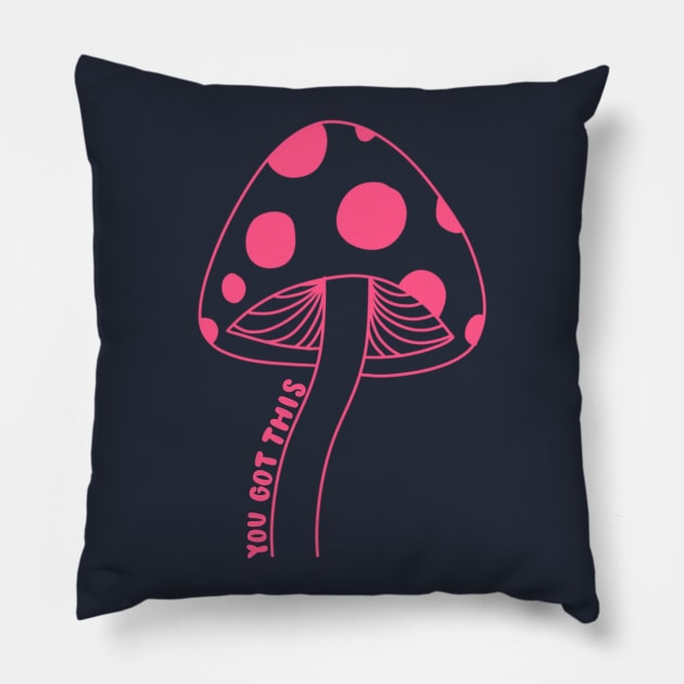 You Got This (Pink) Pillow by goodnessgracedesign