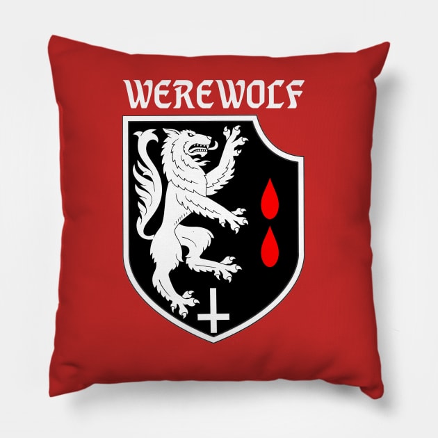 Black Metal Werewolf Pillow by Zerowear