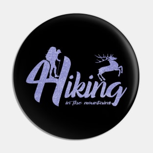 hiking hill top adventure Pin