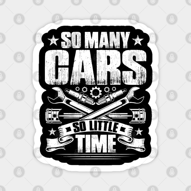 Car Mechanic Auto Mechanic Motor Mechanic Gift Magnet by Krautshirts