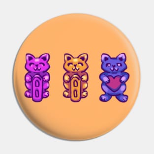 stardew statue of perfection, endless fortune and true perfection cats Pin