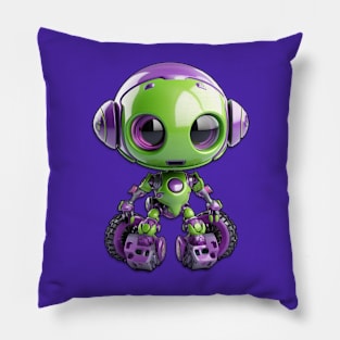 3D Badass Robot 2 Pillow