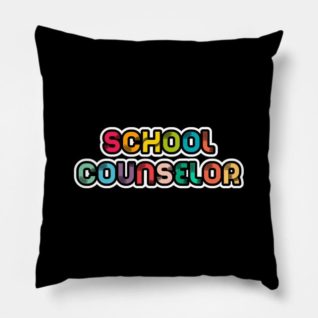 School counselor Pillow by LemonBox