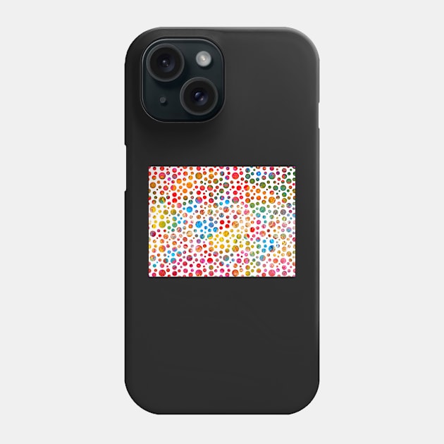 Colored balls pattern design Phone Case by SpieklyArt