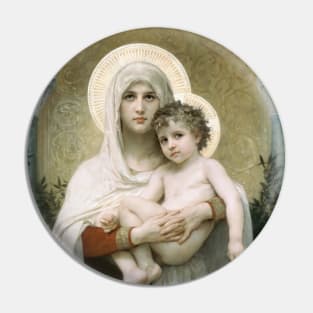 The Madonna of the Roses - Bouguereau Pin