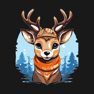 Cute Comic Reindeer T-Shirt