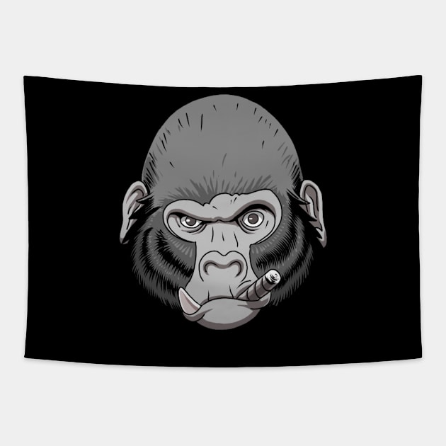 HOW YOU DOIN GORILLA Tapestry by pnoid