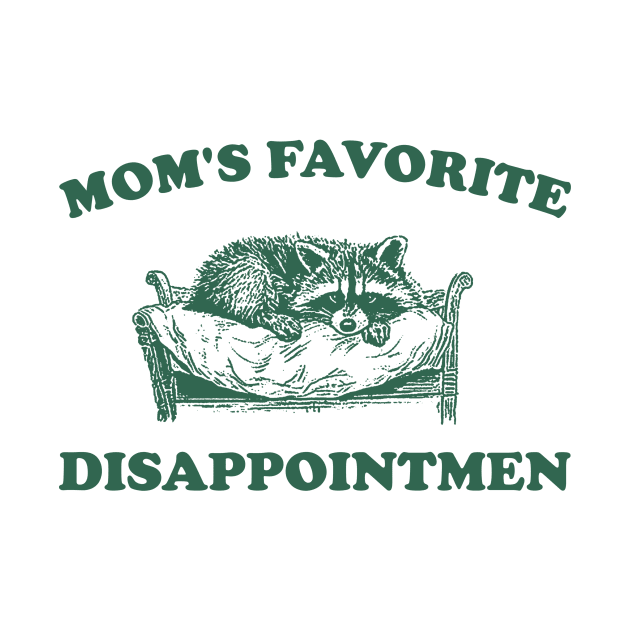 Mom's Favorite Disappointment, Raccoon Meme Shirt, Funny Retro Cartoon T Shirt, Trash Panda, Silly Weird Y2k Shirt, Stupid Vintage by ILOVEY2K