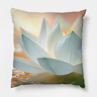 Lotus Flower Petal Nature Serene Calm Pillow