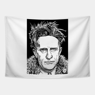 MARCEL DUCHAMP ink portrait Tapestry