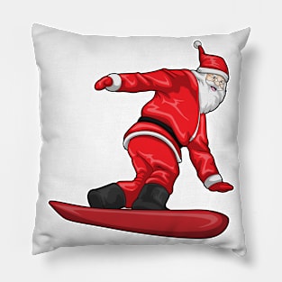 Santa Claus Christmas Snowboard Pillow