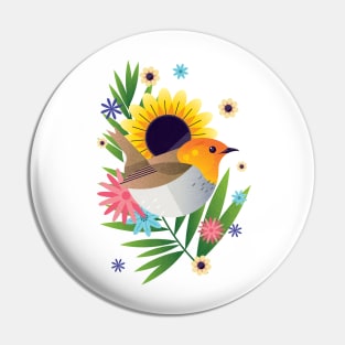 Tropical Robin Pin