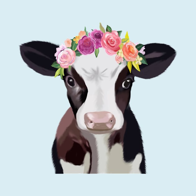 Baby Cow by Curtin Creative Art