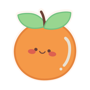 Kawaii Cute Orange T-Shirt