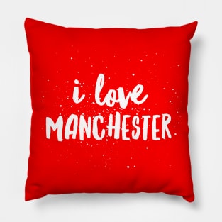 Ladies I Love Manchester Casual Souvenir Womens Pillow