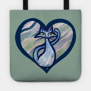 Blue Cat Love Tote