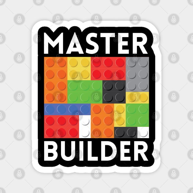 Master Builder Building Blocks Brick Builders Toys Magnet by starryskin