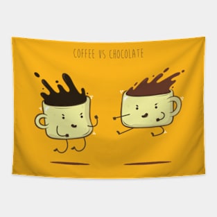 Coffee vs chocolate Tapestry