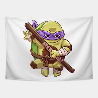 Ninja turtle style with stick Tapestry