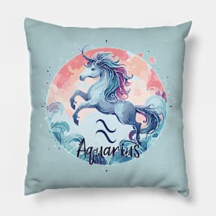 Aquarius Astrological Sign Pillow