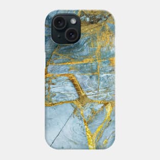 Marble Turquoise Blue Gold Phone Case