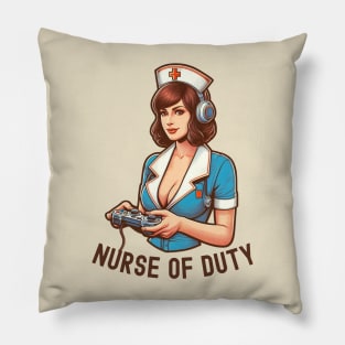 Nurse of Duty Pillow