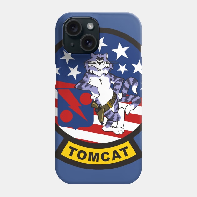 Tomcat Red Rippers Phone Case by MBK