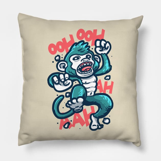 Monkey Pillow by supernunal