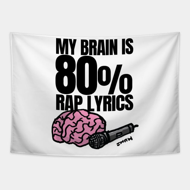 My Brain is 80% rap lyrics Tapestry by sketchnkustom