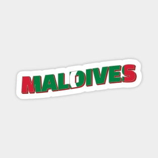 Maldives Vintage style retro souvenir Magnet