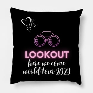 scentsy lookout, here we come, world tour 2023 Pillow