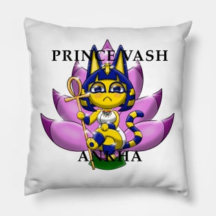 Prince Vash Egyptian Kitty logo Pillow