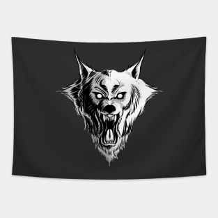 Werewolf Head Tapestry