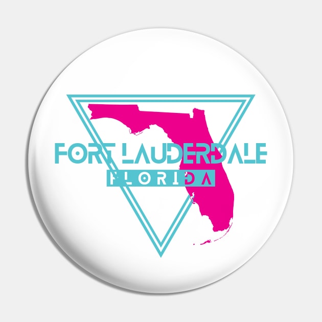 Fort Lauderdale Florida Retro Triangle FL Pin by manifest