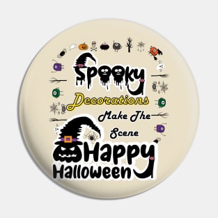 Halloween Magic: Spooky Decorations Delight Pin