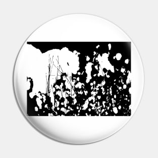Abstract Black and White Rorschach Pin