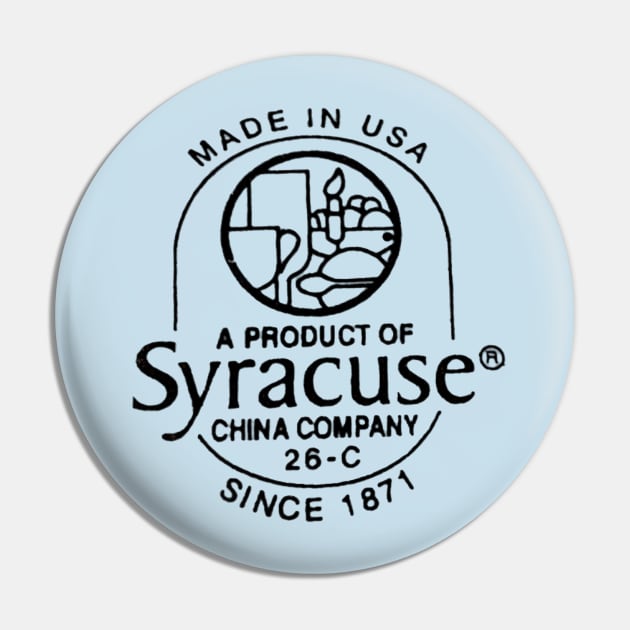 Syracuse China Pin by Cutter Grind Transport