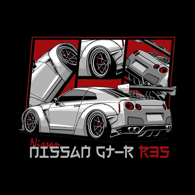 Nissan GTR R35, GT-R, JDM Car by T-JD