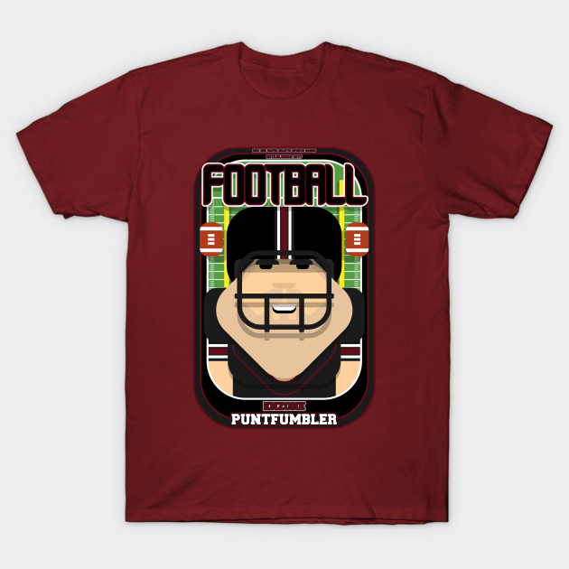 Discover American Football Black and Maroon - Enzone Puntfumbler - Victor version - American Football - T-Shirt