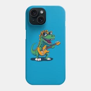 Dino Groove: Electric Guitar Jam Phone Case